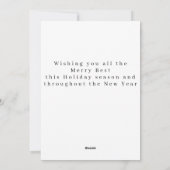 Cartes Pour Fêtes Annuelles Arbre ornements avec nom et année (Dos)