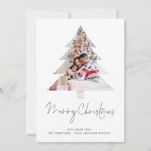 Cartes Pour Fêtes Annuelles Arbre Photo Famille 2026 Calendrier Joyeux Noël