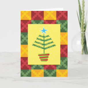 Cartes Pour Fêtes Annuelles arbre primitif