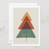 Cartes Pour Fêtes Annuelles Arbre superposé - Vœux de fin d'année (Devant / Derrière)