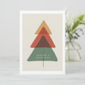 Cartes Pour Fêtes Annuelles Arbre superposé - Vœux de fin d'année (Debout devant)