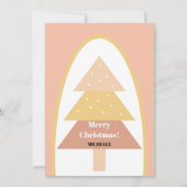 Cartes Pour Fêtes Annuelles Arbre Vacances Bleu (Devant)