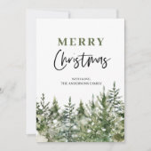 Cartes Pour Fêtes Annuelles Arbre vert de Noël | Joyeux Noël (Devant)