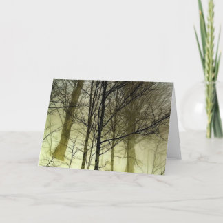 Cartes Pour Fêtes Annuelles Arbres couverts de neige
