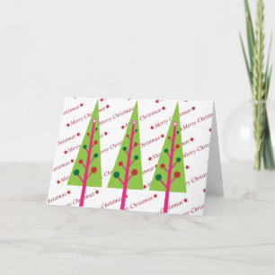 Cartes Pour Fêtes Annuelles Arbres de Noël