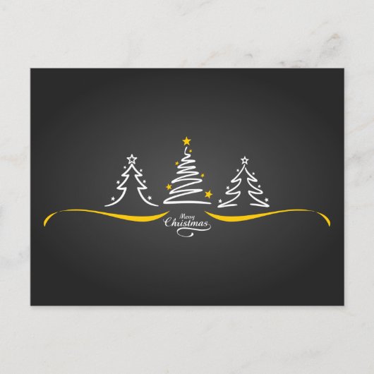 Cartes Pour Fêtes Annuelles Arbres de Noël (Devant)