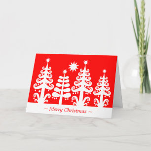 Cartes Pour Fêtes Annuelles Arbres de Noël
