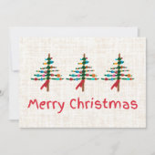Cartes Pour Fêtes Annuelles Arbres de Noël artisanaux - Conception rustique de (Devant)