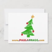 Cartes Pour Fêtes Annuelles Arbres de Noël de Jésus (Dos)