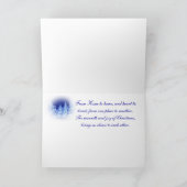 Cartes Pour Fêtes Annuelles Arbres de Noël en néon bleu (Intérieur)