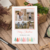 Cartes Pour Fêtes Annuelles Arbres de Noël joyeux Cosy 4 Photo