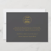 Cartes Pour Fêtes Annuelles Arbres de Noël Joyeux Noël Logo d'entreprise Écrit (Dos)