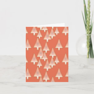 Cartes Pour Fêtes Annuelles Arbres de Noël métalliques modernes - cuivre et ro
