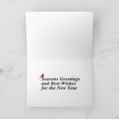 Cartes Pour Fêtes Annuelles Arbres de Noël modernes Cardinal rouge (Intérieur)