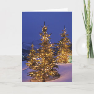 Cartes Pour Fêtes Annuelles Arbres de Noël, Park City, Wastch Mountains, 2