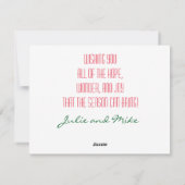 Cartes Pour Fêtes Annuelles Arbres de Noël rétro (Dos)