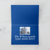 CARTES POUR FÊTES ANNUELLES ARBRES ENNEIGÉS DANS LE PARC / JOYEUX VACANCES POU (Intérieur)