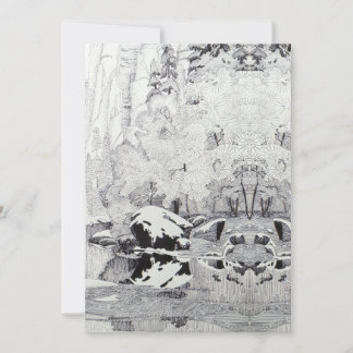 Cartes Pour Fêtes Annuelles Arbres gelés en Fork Ouest