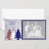 Cartes Pour Fêtes Annuelles Arbres patriotiques (Devant / Derrière)