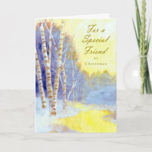 Cartes Pour Fêtes Annuelles Arbres pour un ami spécial…