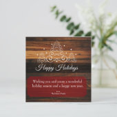 Cartes Pour Fêtes Annuelles Arbres rustiques (Debout devant)