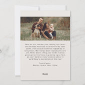 Cartes Pour Fêtes Annuelles Arc Boho moderne Beige Joyeux Deux photos (Dos)