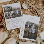 Cartes Pour Fêtes Annuelles Arc de Boho moderne Quel an photo Année d'examen<br><div class="desc">Ce boho arch moderne ce qu'une année photo en revue carte de vacances est le parfait simple accueil de vacances. Le design bohème noir et blanc présente une typographie industrielle unique avec style vintage minimaliste. Personnalisez l'avant de la carte avec une photo, votre nom de famille et l'année. Ajoutez 3...</div>