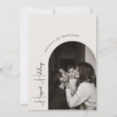 Cartes Pour Fêtes Annuelles Arc de Boho moderne Vacances vertes les plus heure (Devant)