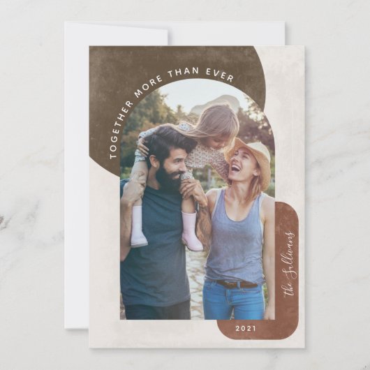 Cartes Pour Fêtes Annuelles Arc De Terracotta Ensemble Plus Que Jamais Photo (Devant)