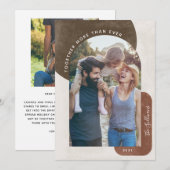 Cartes Pour Fêtes Annuelles Arc De Terracotta Ensemble Plus Que Jamais Photo (Devant / Derrière)