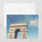 Cartes Pour Fêtes Annuelles Arc de Triomphe Paris (Devant / Derrière)