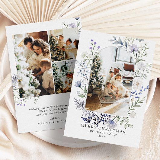 Cartes Pour Fêtes Annuelles Arc de verdure Photo moderne Noël