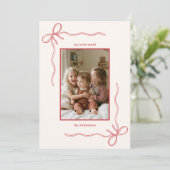 Cartes Pour Fêtes Annuelles Arc-en-ciel à main levée Noël Famille Photo Joie R (Debout devant)