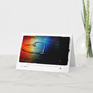 Cartes Pour Fêtes Annuelles Arc-en-ciel gai d'amour