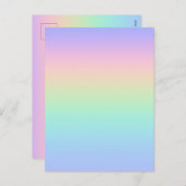 Cartes Pour Fêtes Annuelles Arc-en-ciel pastel (Devant / Derrière)