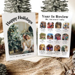 Cartes Pour Fêtes Annuelles Arc moderne année en revue Photo de famille Noël<br><div class="desc">Partagez vos moments préférés de l’année avec notre Carte de vacances de Noël Photo Famille Arc Moderne! Cet élégant design présente un design élégant en arc, parfait pour afficher une collection de vos photos chères de l'année passée. Chaque photo peut mettre en valeur des souvenirs spéciaux, des jalons ou des...</div>