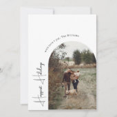 Cartes Pour Fêtes Annuelles Arc moderne Boho Happest Holidays Cinq Photo (Devant)
