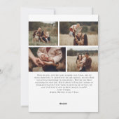 Cartes Pour Fêtes Annuelles Arc moderne Boho Happest Holidays Cinq Photo (Dos)