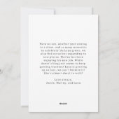 Cartes Pour Fêtes Annuelles Arc moderne Boho Happest Holidays Vertical Photo (Dos)