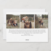 Cartes Pour Fêtes Annuelles Arc moderne Boho Oh Merry Four Photo (Dos)