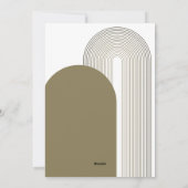 Cartes Pour Fêtes Annuelles Arc moderne photo - Zones or Noël (Dos)