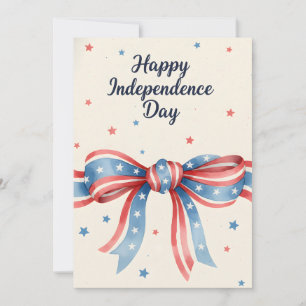 Cartes Pour Fêtes Annuelles Arc patriotique Joyeuse fête de l'Indépendance aqu