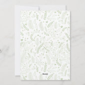 Cartes Pour Fêtes Annuelles Arc & Superposition de neige dorée de verdure joye (Dos)