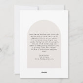 Cartes Pour Fêtes Annuelles Arch Boho moderne Joyeux une photo (Dos)