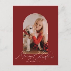 Cartes Pour Fêtes Annuelles Arch photo & écriture manuscrite Joyeux script de 