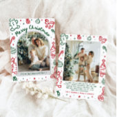 Cartes Pour Fêtes Annuelles Arche à main fantaisie photo Joyeux Noël