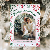 Cartes Pour Fêtes Annuelles Arche à main fantaisie photo Joyeux Noël