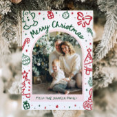 Cartes Pour Fêtes Annuelles Arche à main fantaisie photo Joyeux Noël