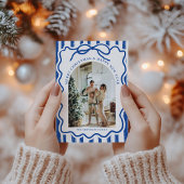 Cartes Pour Fêtes Annuelles Arche de Bow Scribble moderne Noël