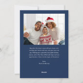 Cartes Pour Fêtes Annuelles arche de noël bleu (Dos)